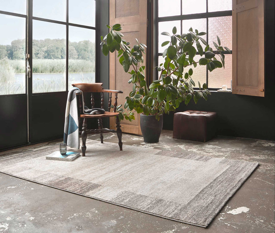 Déjà-vu Teppich beige Kurzflor rechteckig
