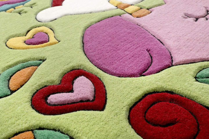 Lovely Unicorn Teppich multicolor Kurzflor rechteckig