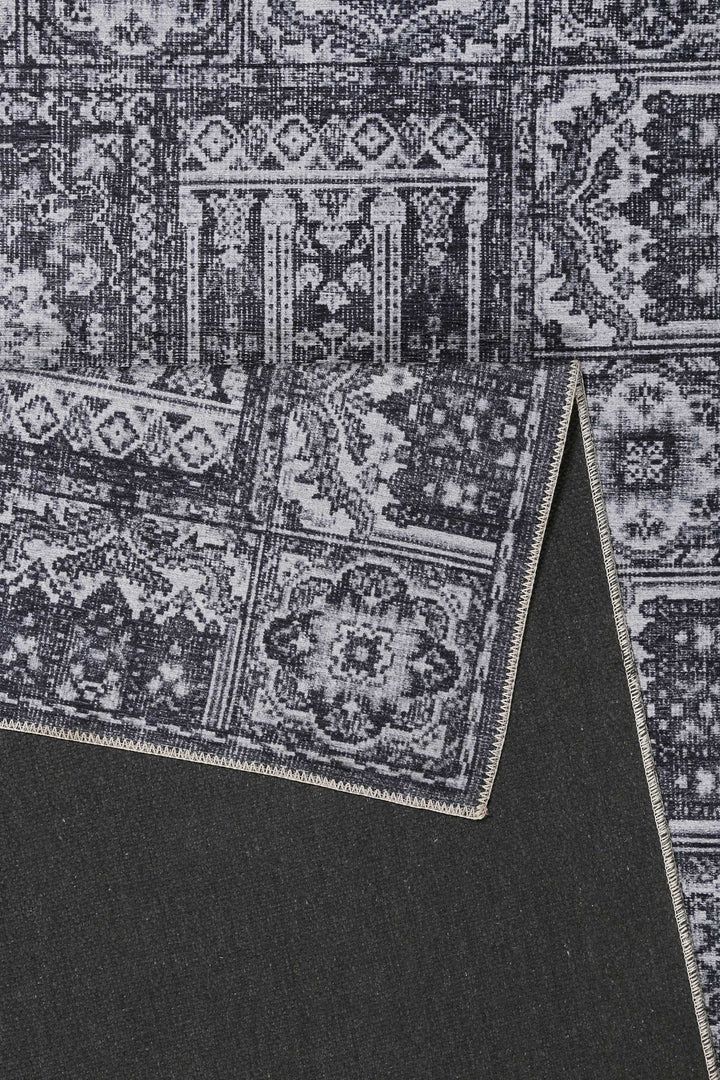 Fresh Bachtiar Teppich dunkelgrau Kurzflor rechteckig