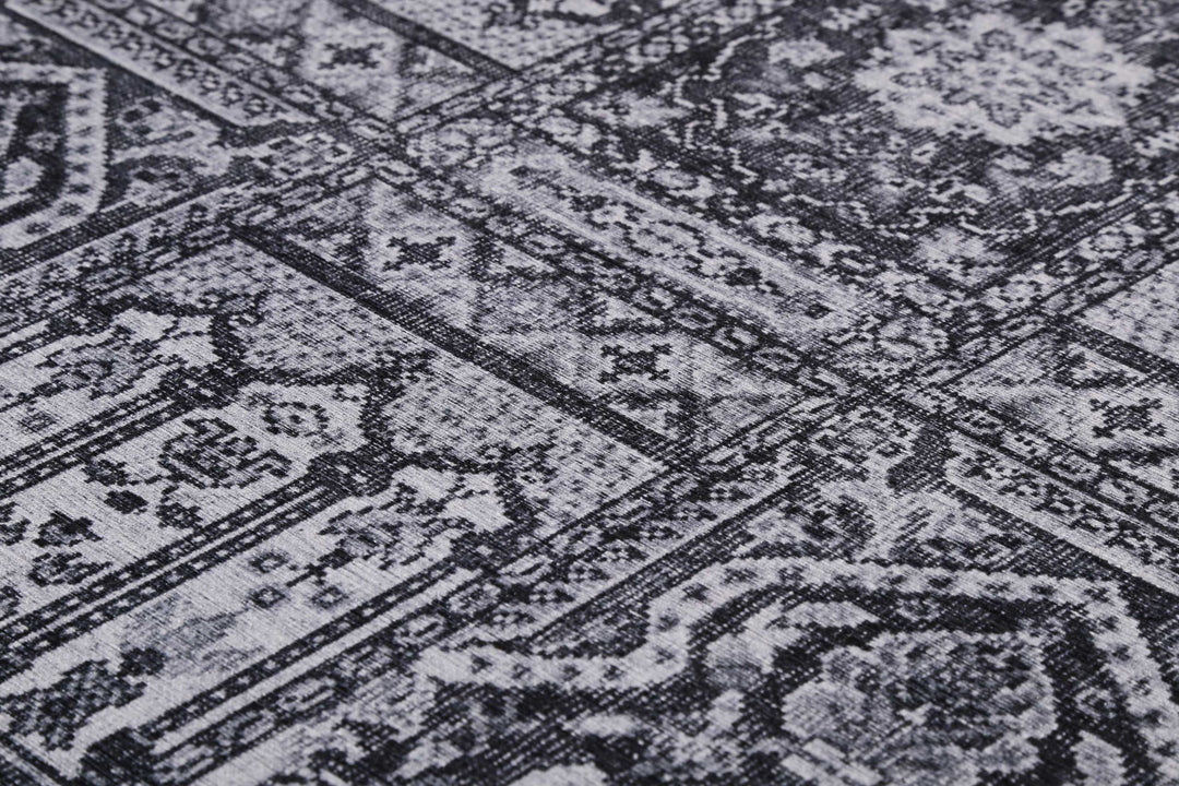 Fresh Bachtiar Teppich dunkelgrau Kurzflor rechteckig