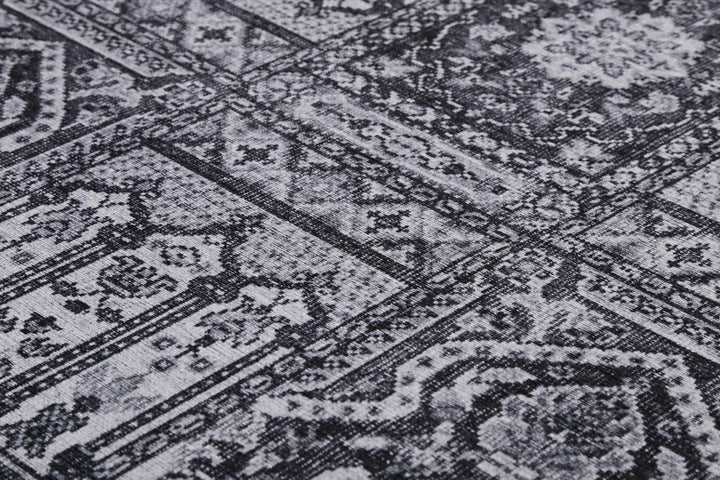 Fresh Bachtiar Teppich dunkelgrau Kurzflor rechteckig