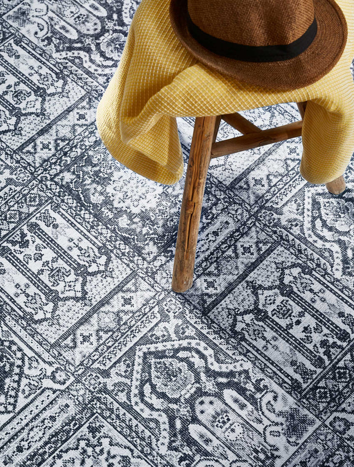 Fresh Bachtiar Teppich dunkelgrau Kurzflor rechteckig