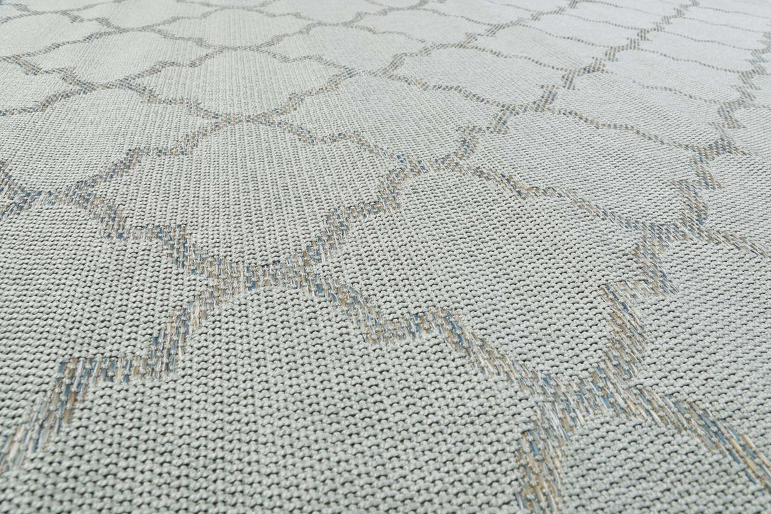 Gleamy Outdoor Outdoor silber Kurzflor rechteckig