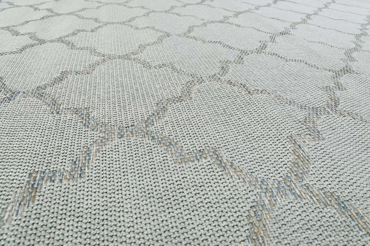 Gleamy Outdoor Outdoor silber Kurzflor rechteckig