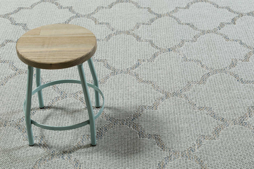 Gleamy Outdoor Outdoor silber Kurzflor rechteckig