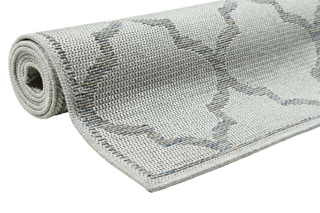 Gleamy Outdoor Outdoor silber Kurzflor rechteckig