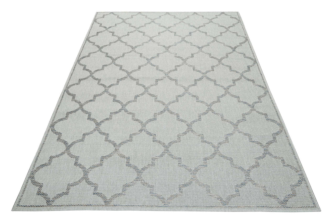 Gleamy Outdoor Outdoor silber Kurzflor rechteckig