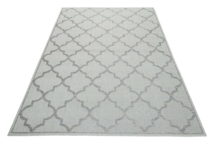 Gleamy Outdoor Outdoor silber Kurzflor rechteckig