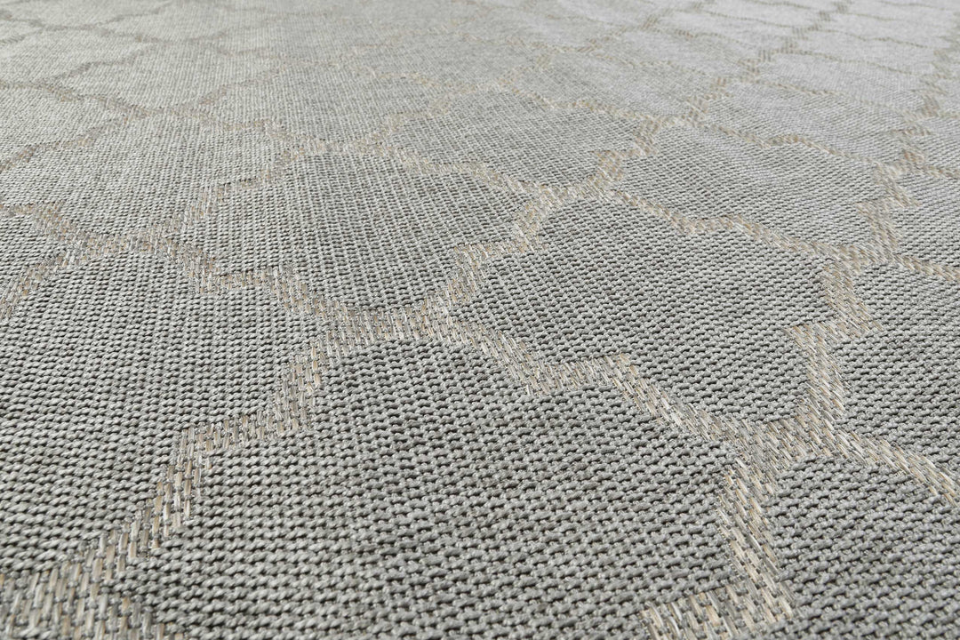 Gleamy Outdoor Outdoor silber Kurzflor rechteckig