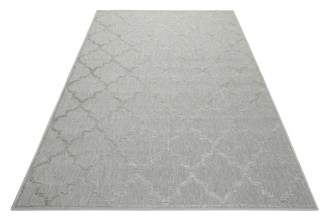 Gleamy Outdoor Outdoor silber Kurzflor rechteckig