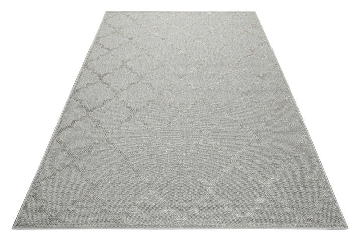 Gleamy Outdoor Outdoor silber Kurzflor rechteckig