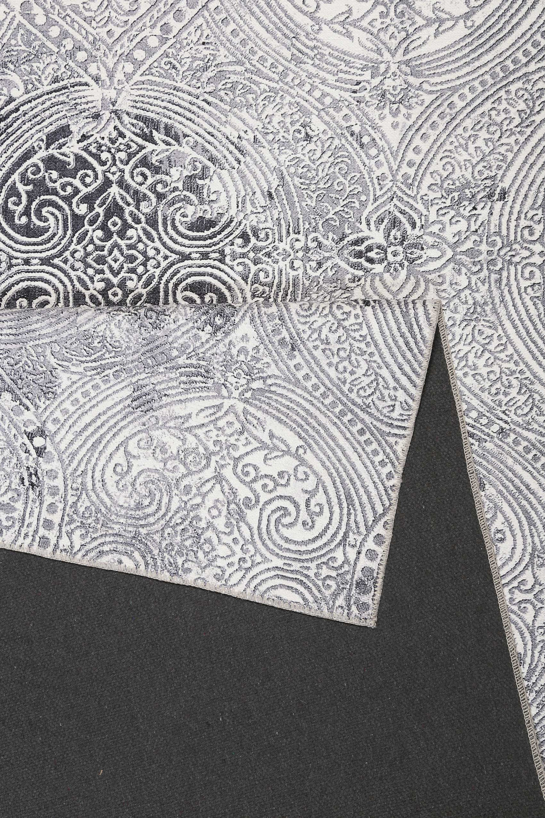 Grace Teppich grau Kurzflor rechteckig