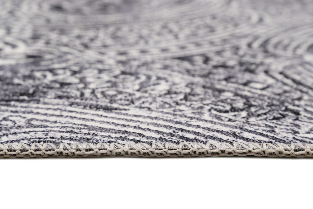 Grace Teppich grau Kurzflor rechteckig