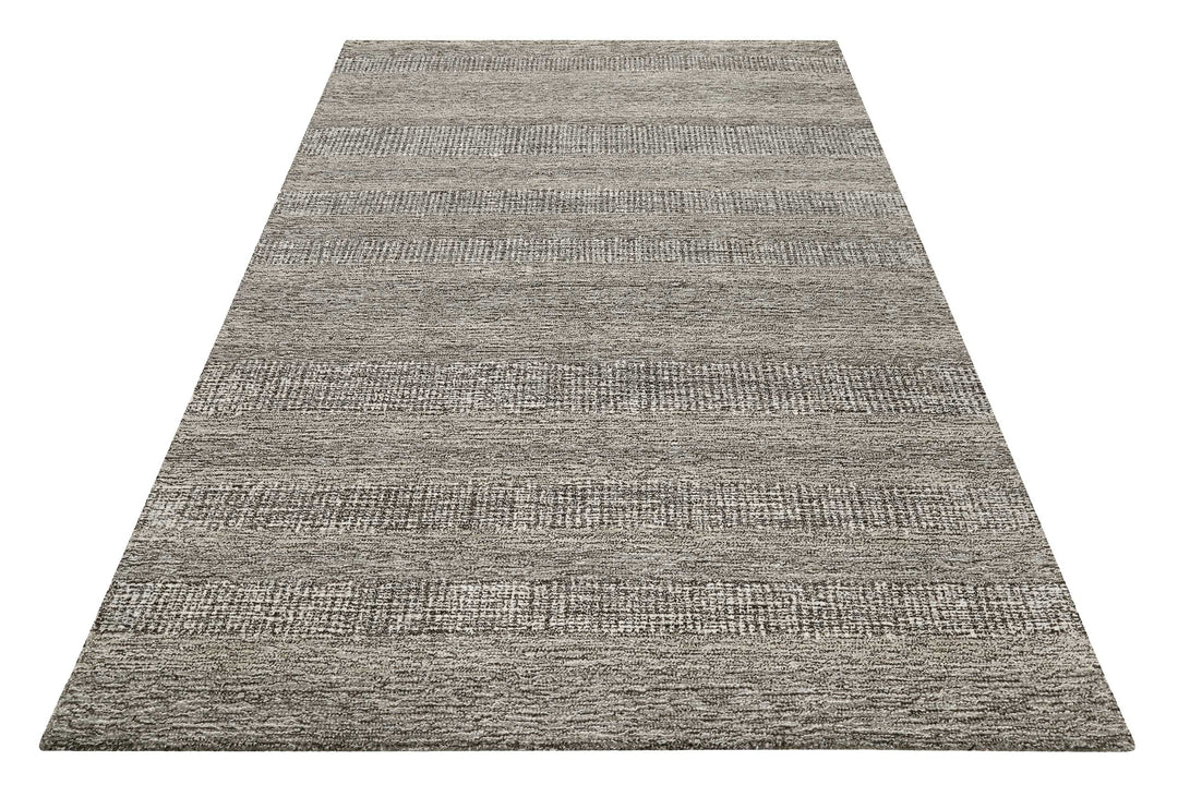 Gustav Teppich taupe braun Kurzflor rechteckig