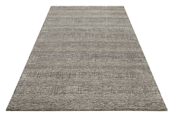 Gustav Teppich taupe braun Kurzflor rechteckig