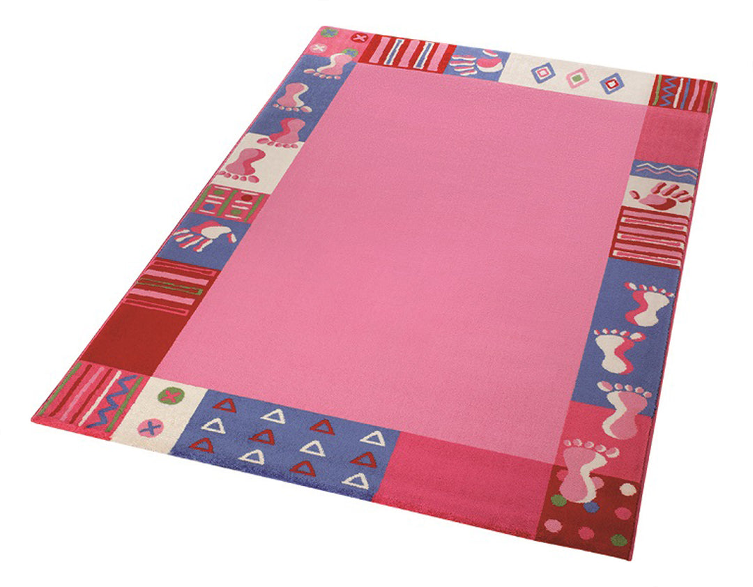 Roundly hands & Feet Teppich pink Kurzflor rechteckig