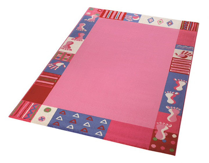 Roundly hands & Feet Teppich pink Kurzflor rechteckig