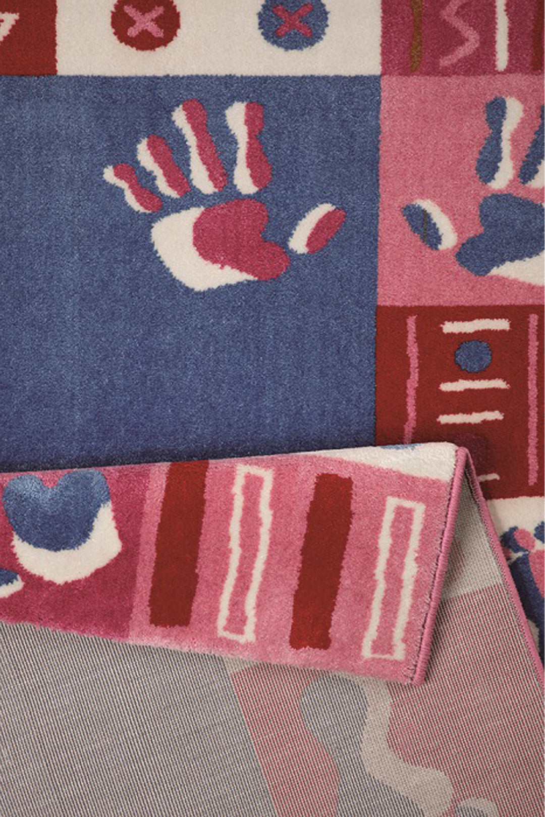 Hands & Feet Teppich pink Kurzflor rechteckig
