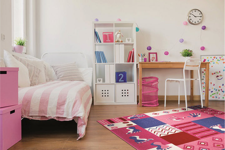 Hands & Feet Teppich pink Kurzflor rechteckig