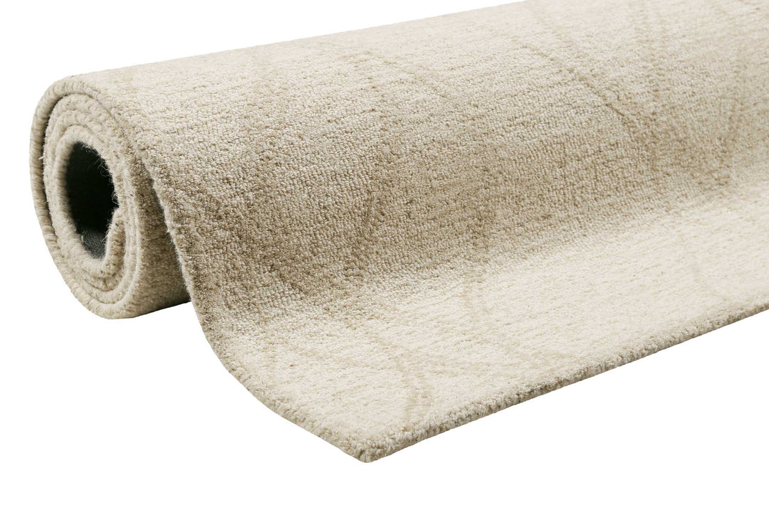 Hendrik Teppich creme beige Kurzflor rechteckig