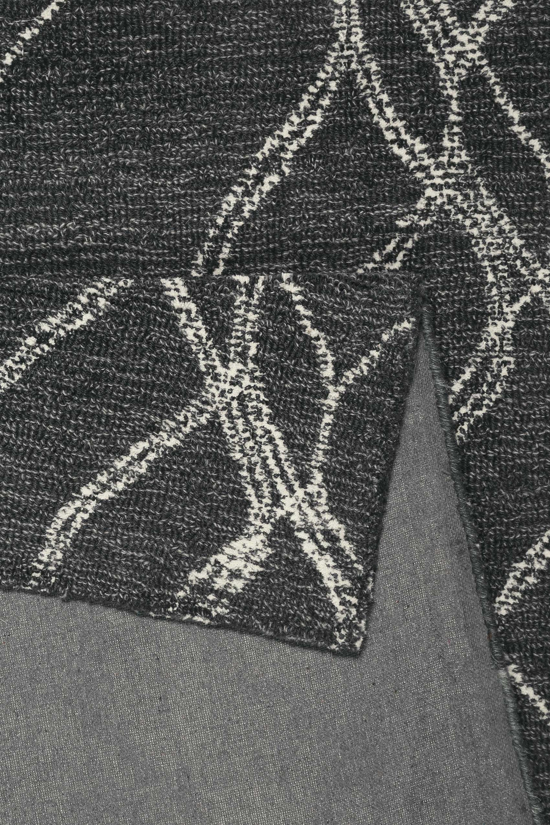 Hendrik Teppich anthrazit Kurzflor rechteckig