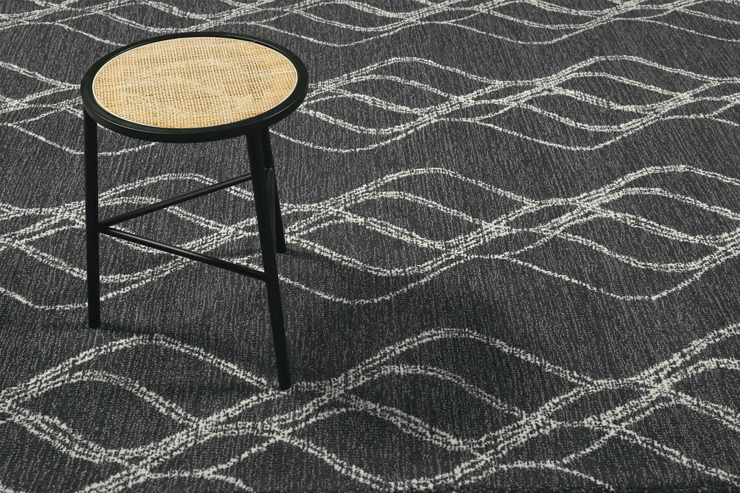 Hendrik Teppich anthrazit Kurzflor rechteckig