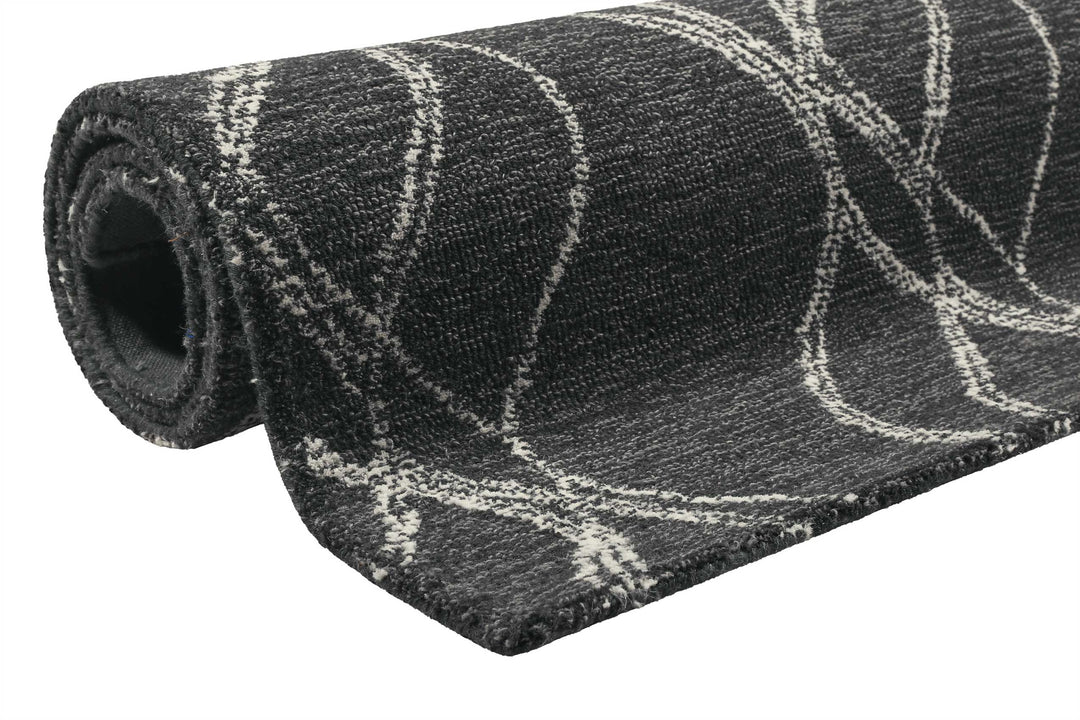 Hendrik Teppich anthrazit Kurzflor rechteckig