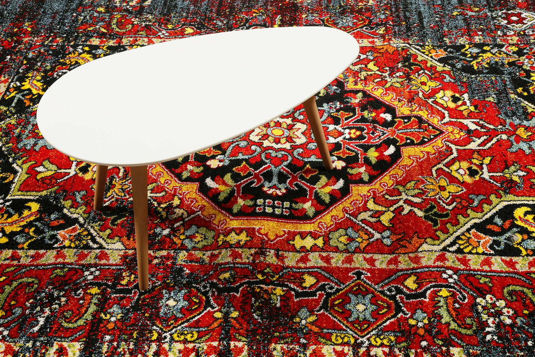 Heritage Teppich multicolor Kurzflor rechteckig