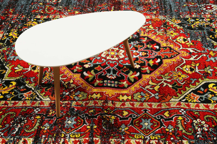 Heritage Teppich multicolor Kurzflor rechteckig