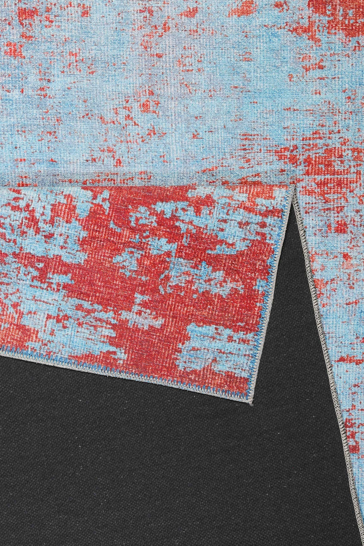 Hot Spring Teppich blau Kurzflor rechteckig