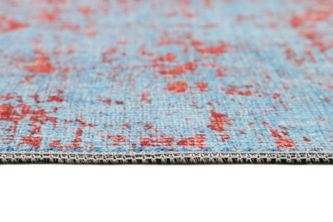 Hot Spring Teppich blau Kurzflor rechteckig