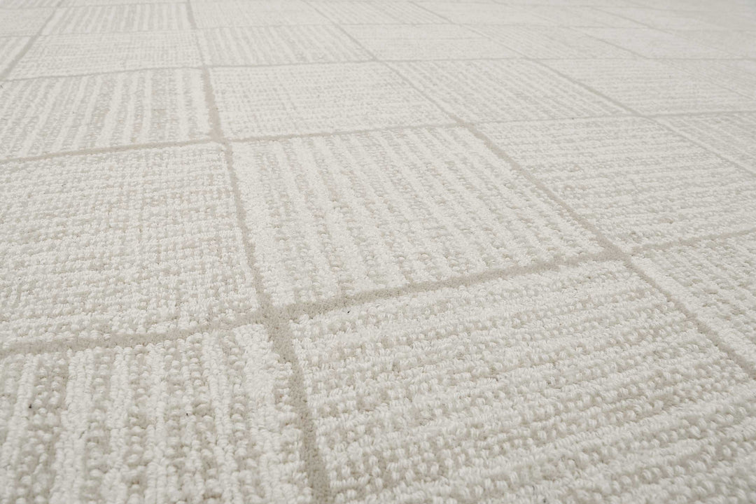 Lasse Teppich creme beige Kurzflor rechteckig