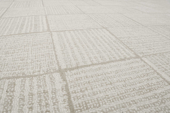 Lasse Teppich creme beige Kurzflor rechteckig