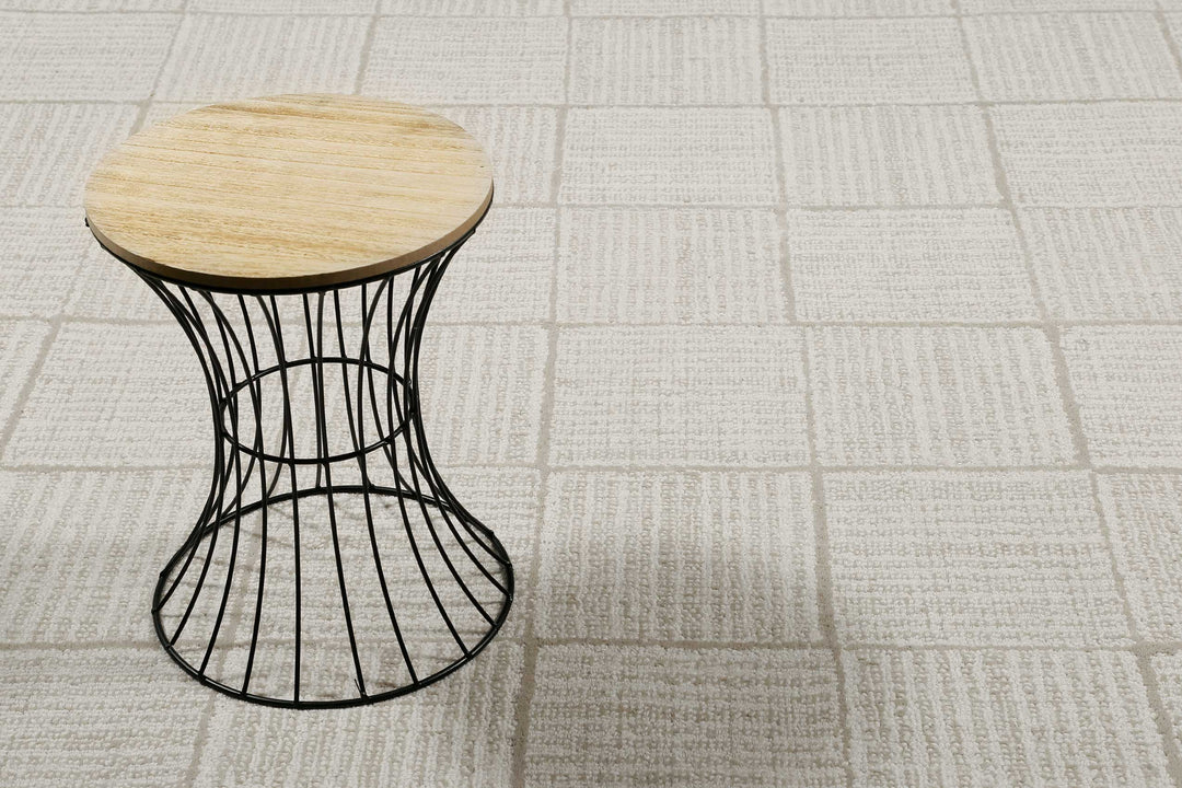 Lasse Teppich creme beige Kurzflor rechteckig