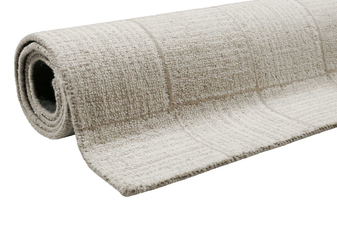 Lasse Teppich creme beige Kurzflor rechteckig