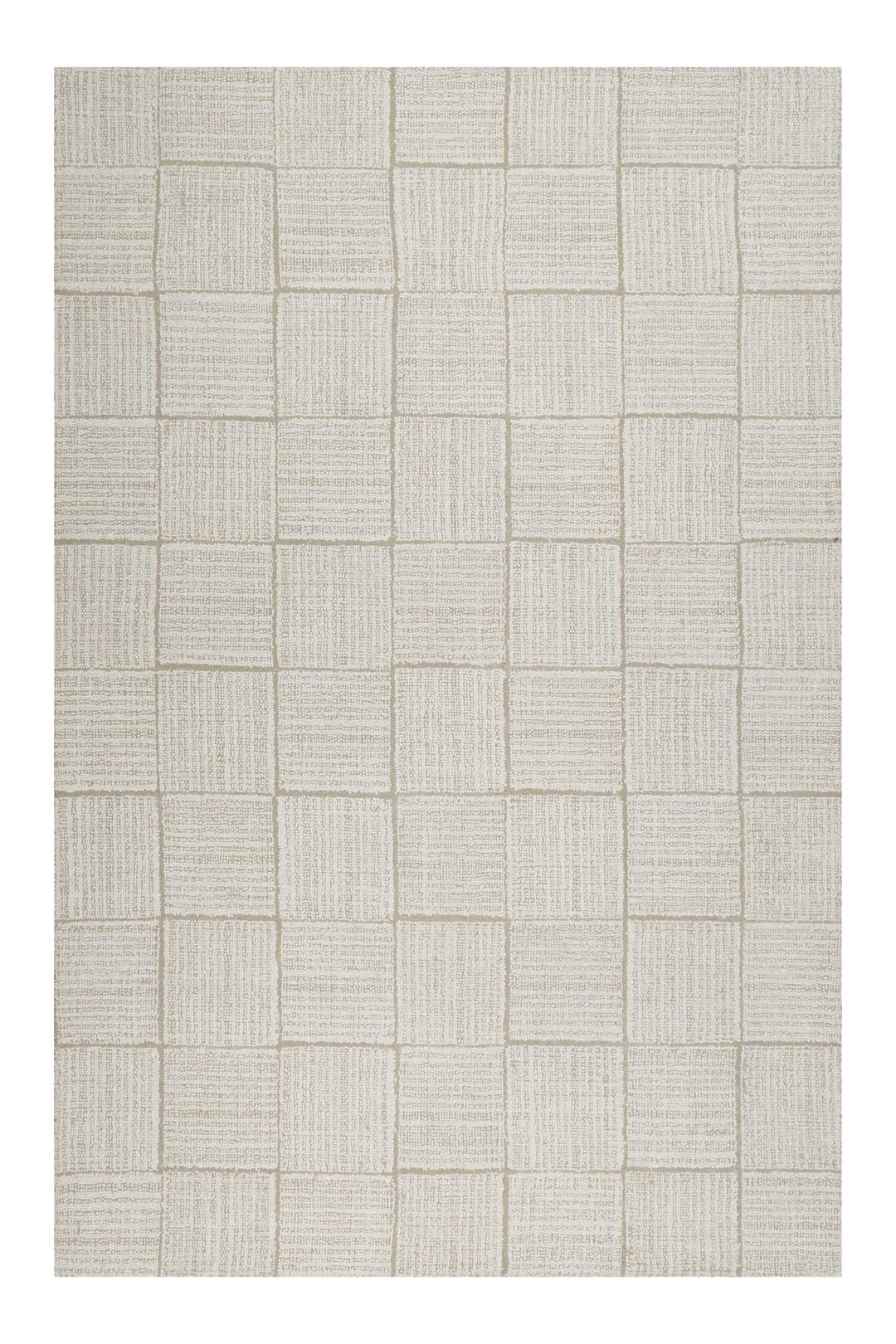 Lasse Teppich creme beige Kurzflor rechteckig