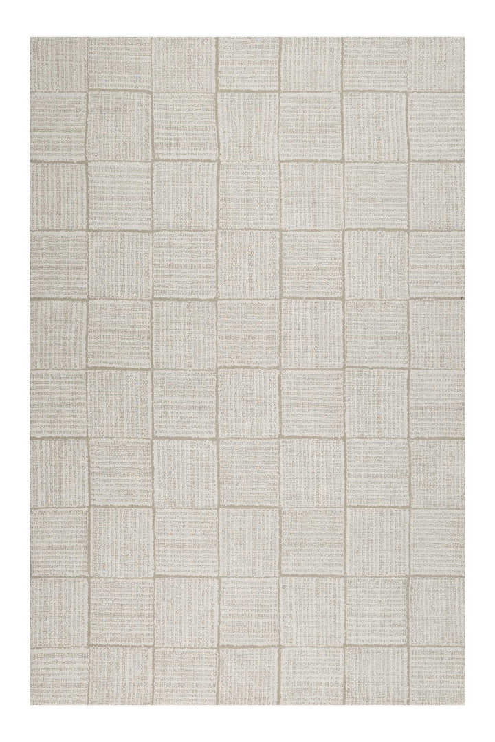 Lasse Teppich creme beige Kurzflor rechteckig