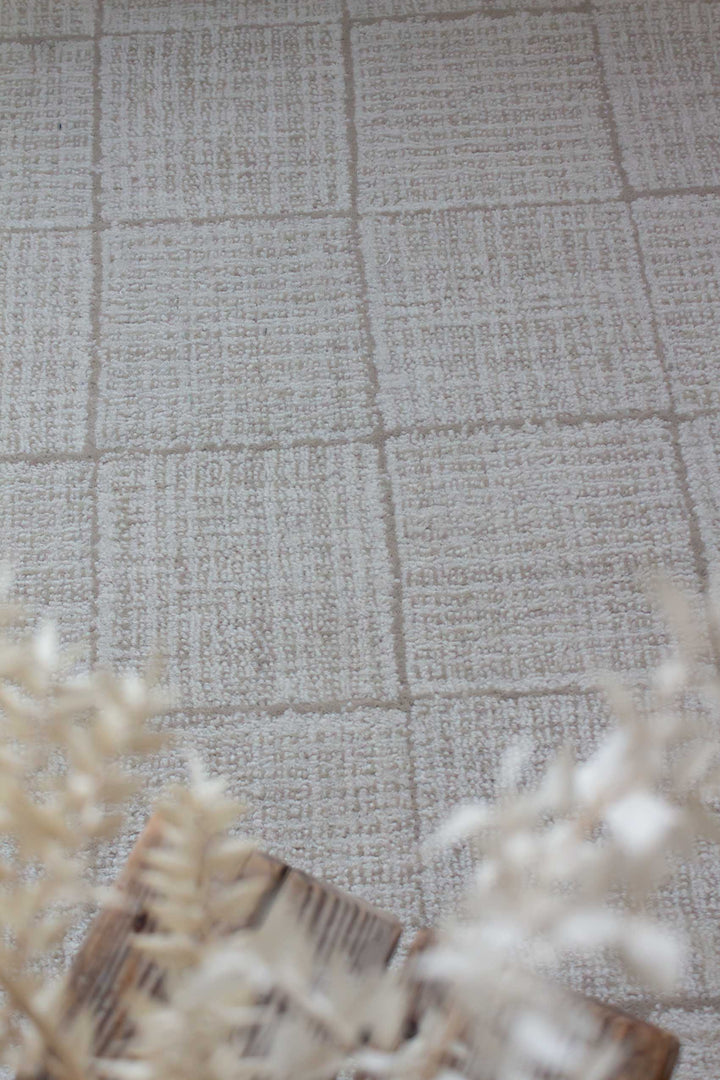 Teppich Creme Beige aus Naturfasern "Lasse" WECONhome