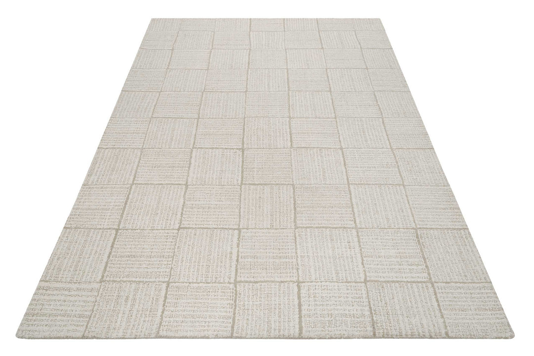 Lasse Teppich creme beige Kurzflor rechteckig