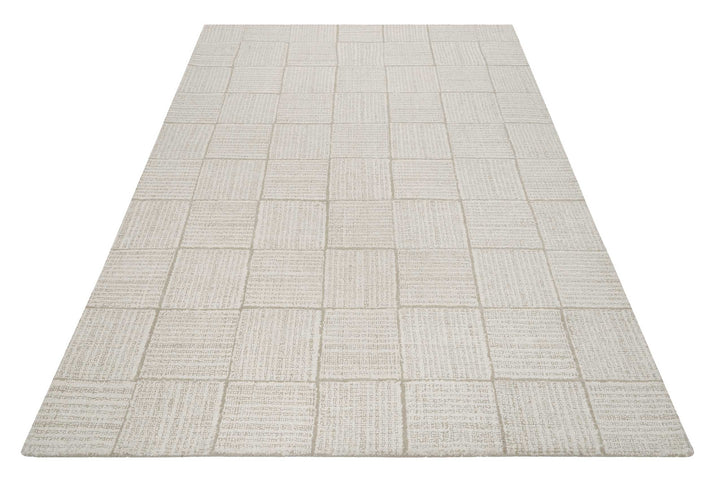 Lasse Teppich creme beige Kurzflor rechteckig