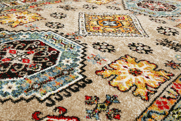 Teppich Beige Sand Kurzflor "Majorelle" WECONhome