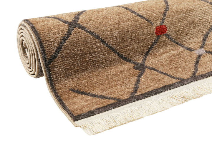 Marché Bonsecours Teppich braun Kurzflor rechteckig