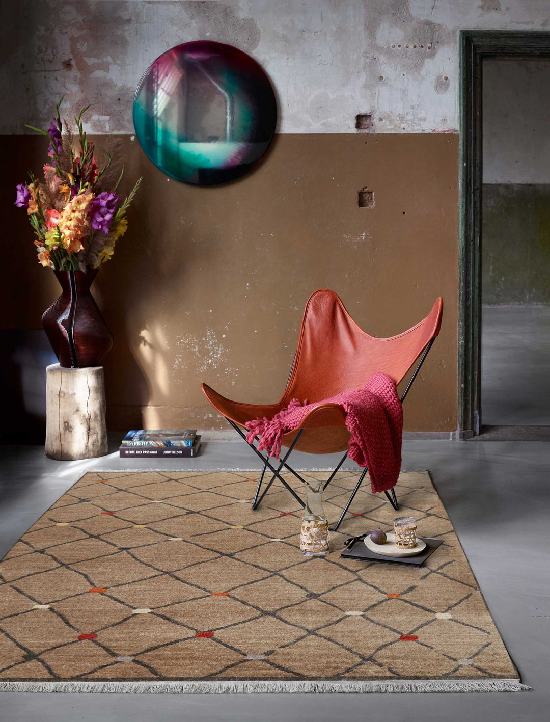 Marché Bonsecours Teppich braun Kurzflor rechteckig