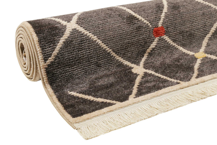 Marché Bonsecours Teppich dunkelgrau Kurzflor rechteckig