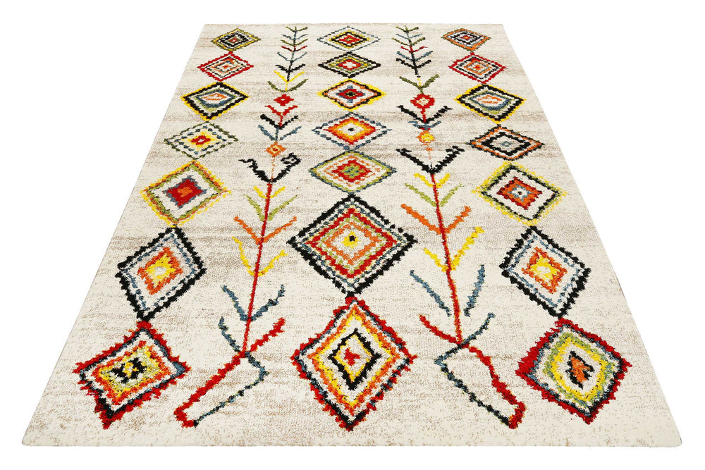 Medina Teppich multicolor Kurzflor rechteckig