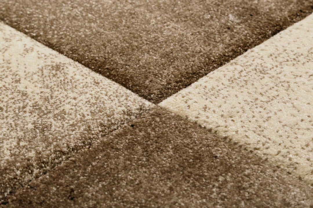 MIRAGE Teppich beige Kurzflor rechteckig