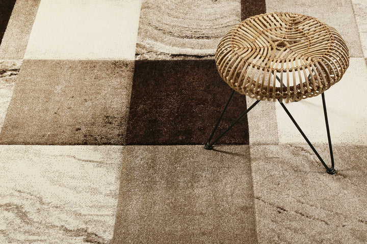 MIRAGE Teppich beige Kurzflor rechteckig