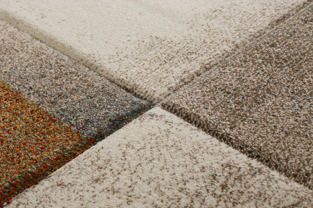 MIRAGE Teppich beige Kurzflor rechteckig