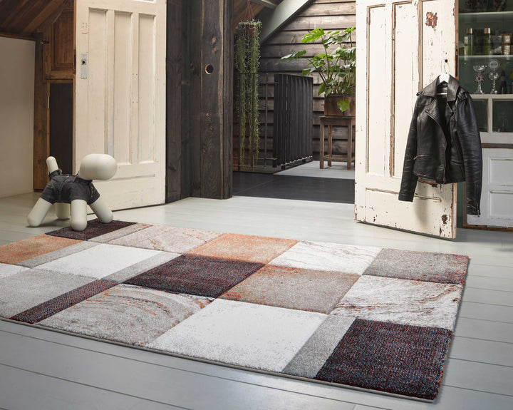 MIRAGE Teppich beige Kurzflor rechteckig