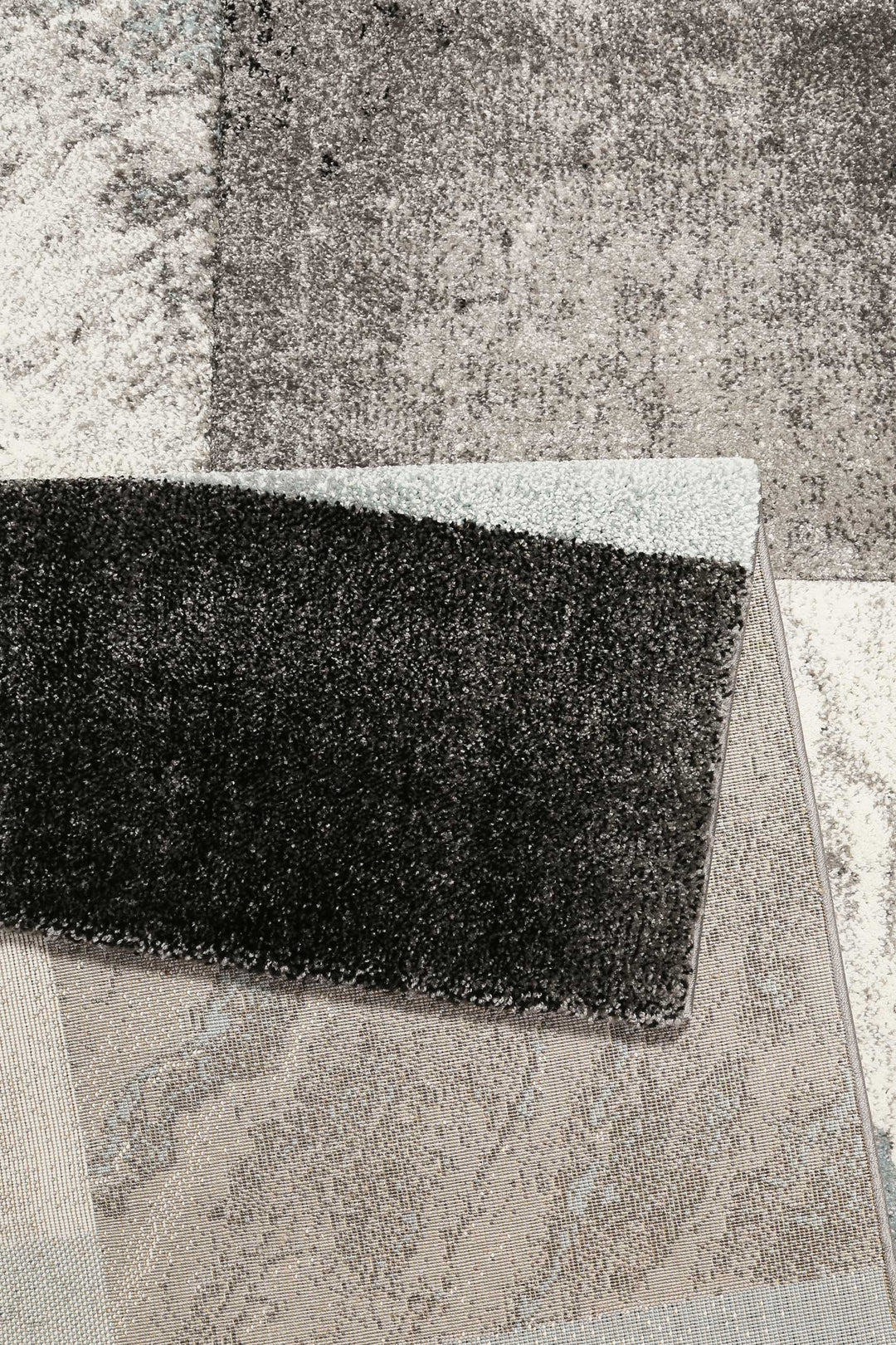 MIRAGE Teppich silber Kurzflor rechteckig